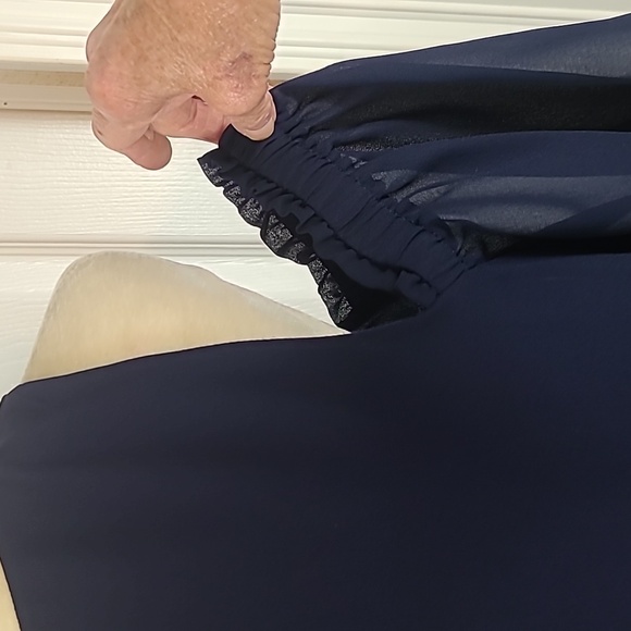 Buckle Black Cold Shoulder Blouse - Picture 2 of 13